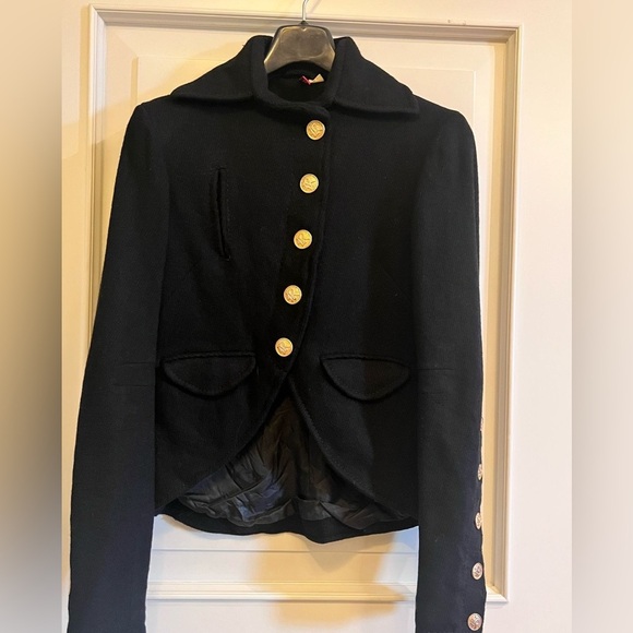 H&M Black and Gold Military Blazer - Picture 1 of 10